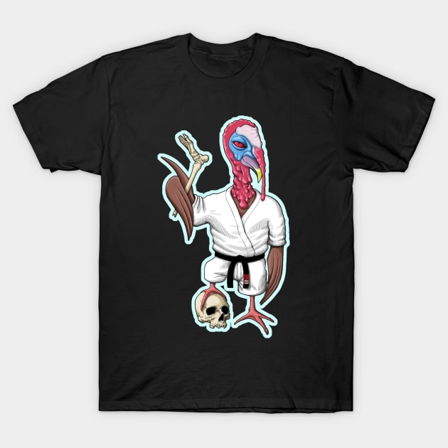 Thanksgiving Turkey leg locker - jiu jitsu - judo T-Shirt by undersideland